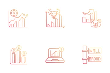 Stock Market And Finance Icon Pack