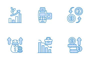 Stock Market And Finance Icon Pack