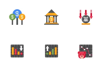 Stock Market And Trading Icon Pack