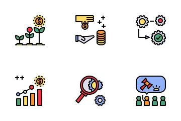 Stock Market Color Icon Pack