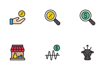 Stock Market Trading Icon Pack