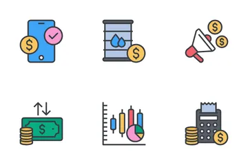 Stock Market & Trading Vol-1 Icon Pack