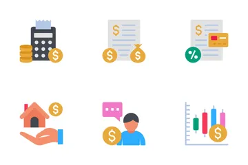 Stock Market & Trading Vol-1 Icon Pack