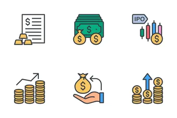 Stock Market & Trading Vol-2 Icon Pack