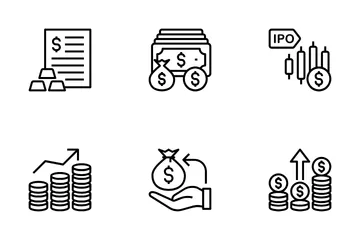 Stock Market & Trading Vol-2 Icon Pack