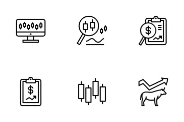 Stocks Investment Icon Pack