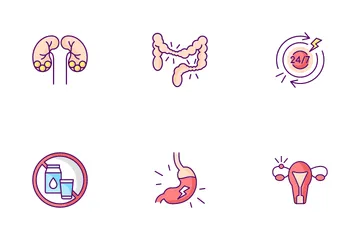 Stomach Pain Icon Pack