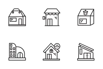 Store And Building Icon Pack