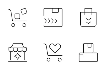 Store And Goods Icon Pack