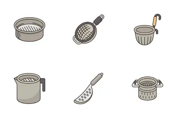 Strainers And Colanders Icon Pack