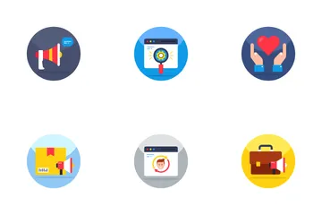 Strategia di marketing Icon Pack