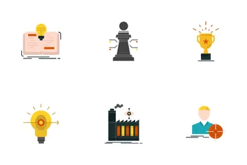 Strategic Management And Strategic Market Research Icon Pack