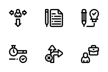 Strategiemanagement Icon Pack