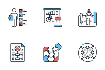 Strategy Building Icon Pack