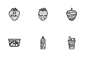 Strawberry Fruit Icon Pack