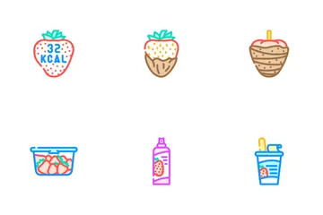 Strawberry Fruit Icon Pack