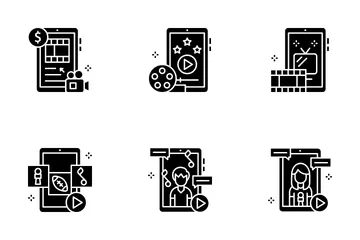 Transmisión en linea Paquete de Iconos