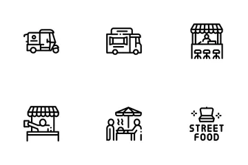 Street Food And Drink Icon Pack