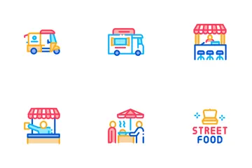 Street Food And Drink Icon Pack