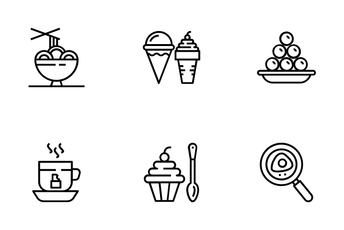 Street Food And Fast Food Icon Pack