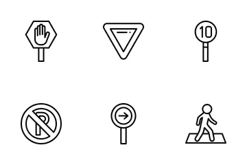 Street Sign Icon Pack