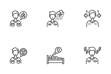 Stress And Depression Icon Pack
