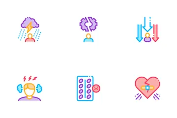 Stress And Depression Icon Pack