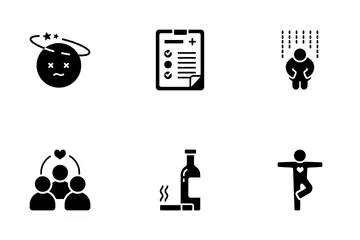 Stress Management Solid - Relaxation Icon Pack
