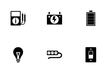 Elektrizität Icon Pack