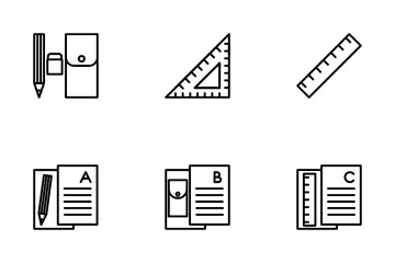 Student And Stationery Icon Pack