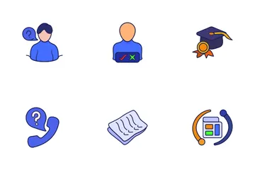 Student Assistant Icon Pack