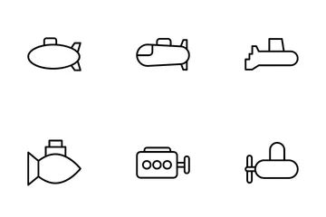 Submarino Pacote de Ícones