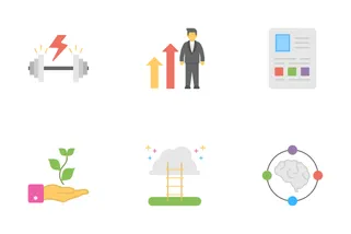 Success And Opportunities Flat Icons