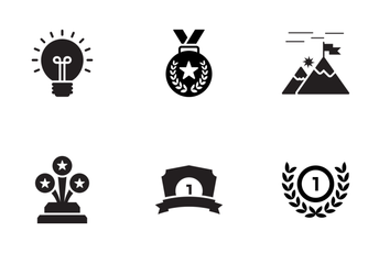 Success Glyph Icons Icon Pack