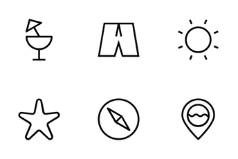 Summer And Beach Icons Icon Pack