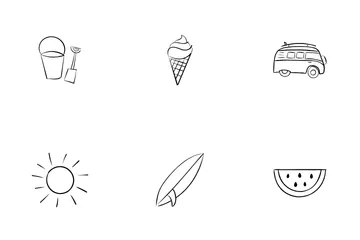 Summer Beach Day Icon Pack