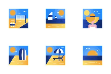 Summer Beach Icon Pack