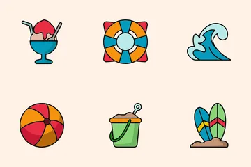 Summer Beach Icon Pack