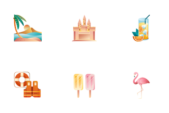 Summer Gradient - Relax Lifestyle Icon Pack