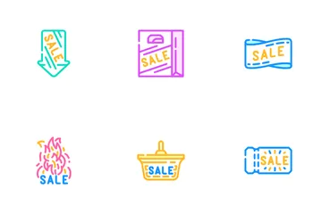 Summer Sale And Season Discount Icon Pack