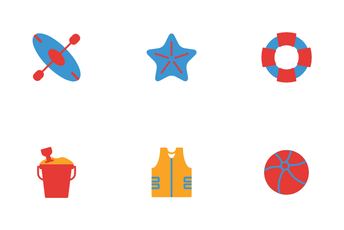 Summer Time And Holiday Icon Pack