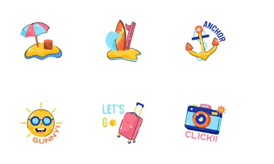Summer & Vacations Icon Pack