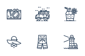 Summertime Vacation Icon Pack