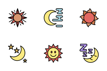 Sun And Moon Icon Pack