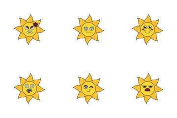 Sun Emoji Icon Pack
