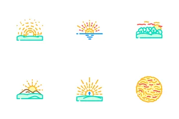 Sun Summer Sunlight Light Icon Pack