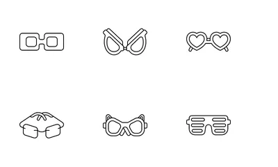 Sunglasses Styles Icon Pack