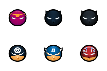 Superhero Avatars Icon Pack