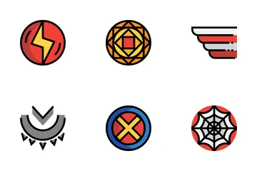 Superhéroe Paquete de Iconos