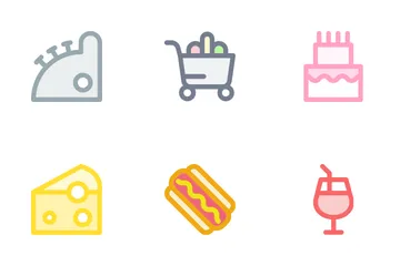 Supermarket - Filled Outline Icon Pack
